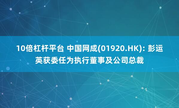 10倍杠杆平台 中国网成(01920.HK): 彭运英获委任为执行董事及公司总裁